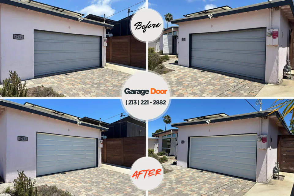Before and after: garage door repair 28570